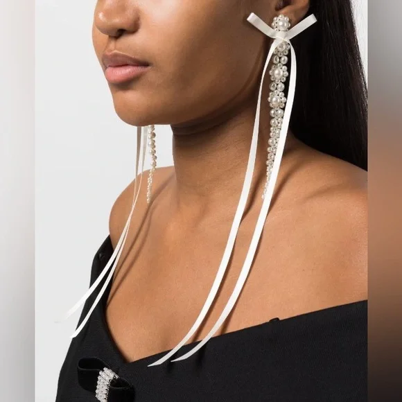 Simone Rocha | Jewelry | Simone Rocha Bow Ribbon Earrings